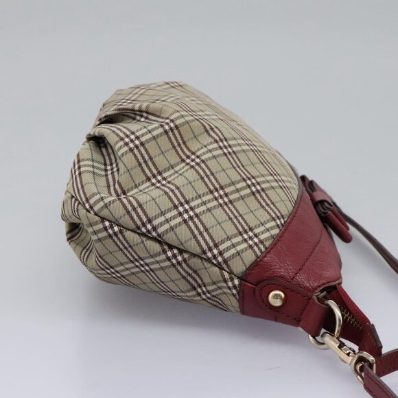 BURBERRY Nova Check Blue Label Shoulder Bag Canvas Beige - Picture 5 of 15